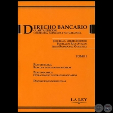 DERECHO BANCARIO - CUARTA EDICIN - Autor: BONIFACIO ROS VALOS - Ao 2006
